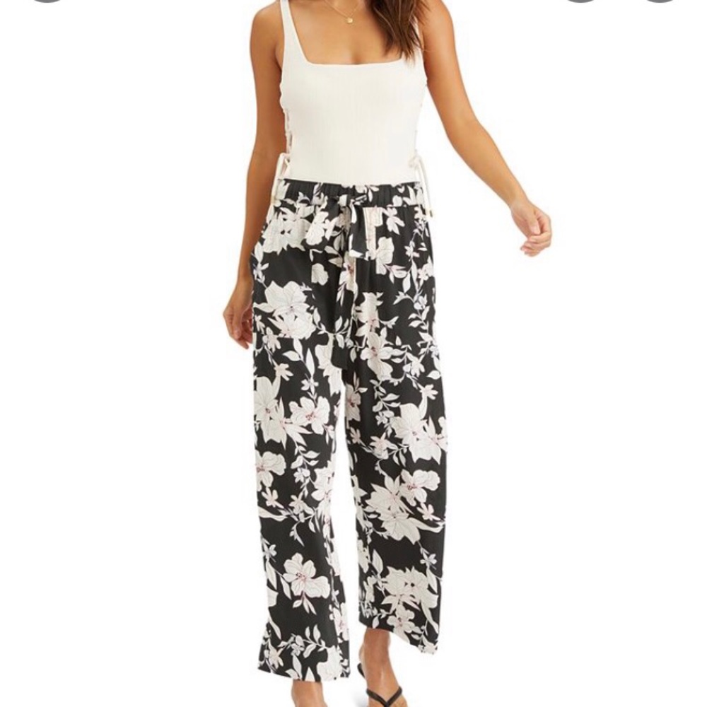 Sanctuary floral wide leg pants